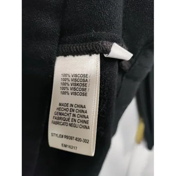 Anthropologie Cloth & Stone Womens Round Neck Bell Sleeve Blouse Black XS-M - Picture 5 of 10